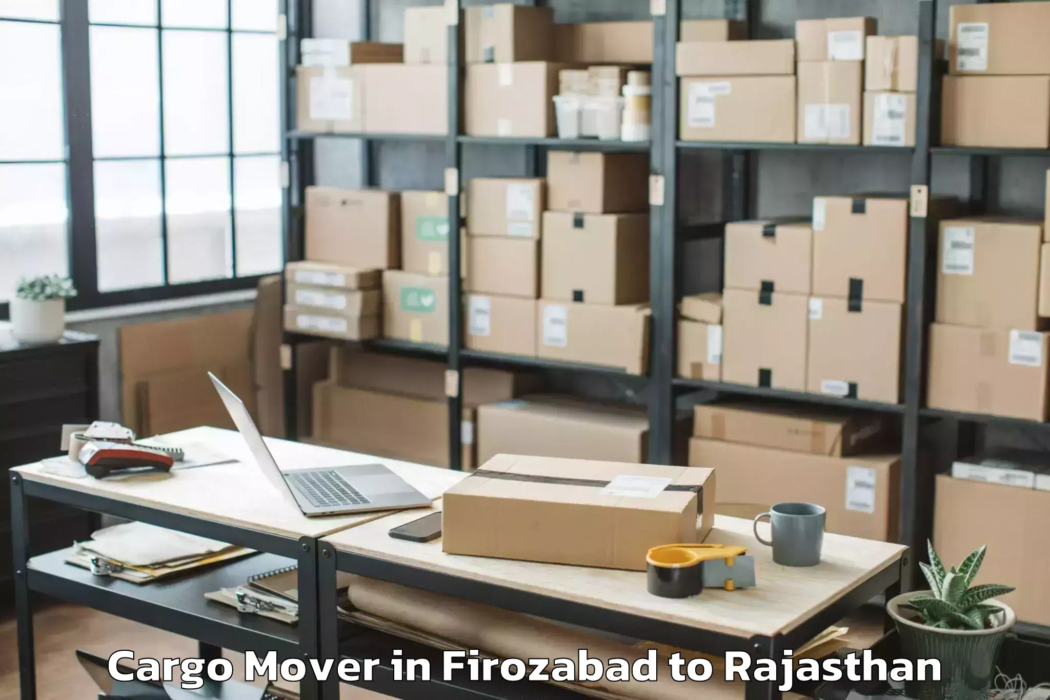 Top Firozabad to Ganganagar Cargo Mover Available